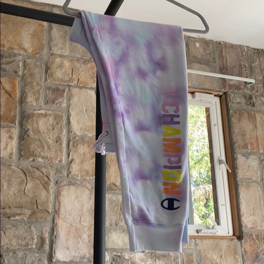 Tie dyed Champion sweatpants